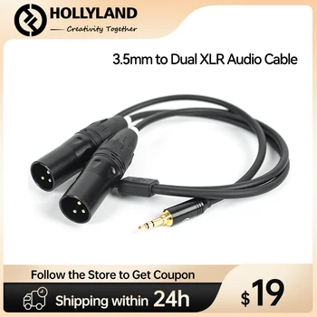 Аудиокабель Hollyland Lark 150 3,5 мм к XLR и аудиокабель 3,5 мм к двойному XLR для Lark M1