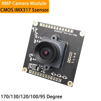 Модуль камеры 4K 8MP CMOS IMX317 Датчик Угол обзора 100 Градусов Максимальное Разрешение 3840 *2160 30 кадров в секунду UVC Камера USB Бесплатный Накопитель