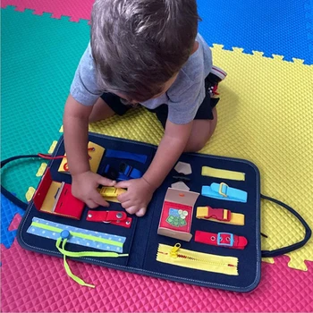 Развивающая сенсорная доска для малышей, развивающая игрушка для развития интеллекта, развивающая доска для раннего обучения, забавный мягкий материал