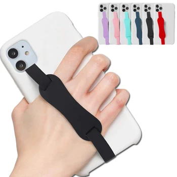 Силиконовый браслет для мобильного телефона, чехол, ремешок, Веревочная петля, Эластичное кольцо для пальцев, кронштейн, держатель, повязка на руку для Samsung iPhone Xiaomi
