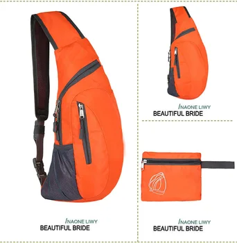 Складная мужская нагрудная сумка, складная дорожная сумка, Спортивный рюкзак для альпинизма на открытом воздухе, Портативный спортивный рюкзак, дорожная сумка Унисекс